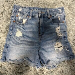 American Eagle Ripped Jean Shorts